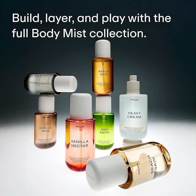 PHLUR Mrs. Smith Body Mist - Hair & Body Fragrance Mist - Apple Body Spray with Granny Smith & Pink Lady Apples, Watermelon, Apple Blossom, Pear & Musk Nectar (8 Fl Oz)